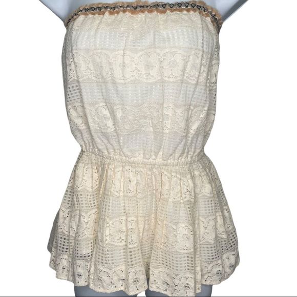 Anthropologie Verb Stretch Lace Tube Top Size XS New - Picture 6 of 8